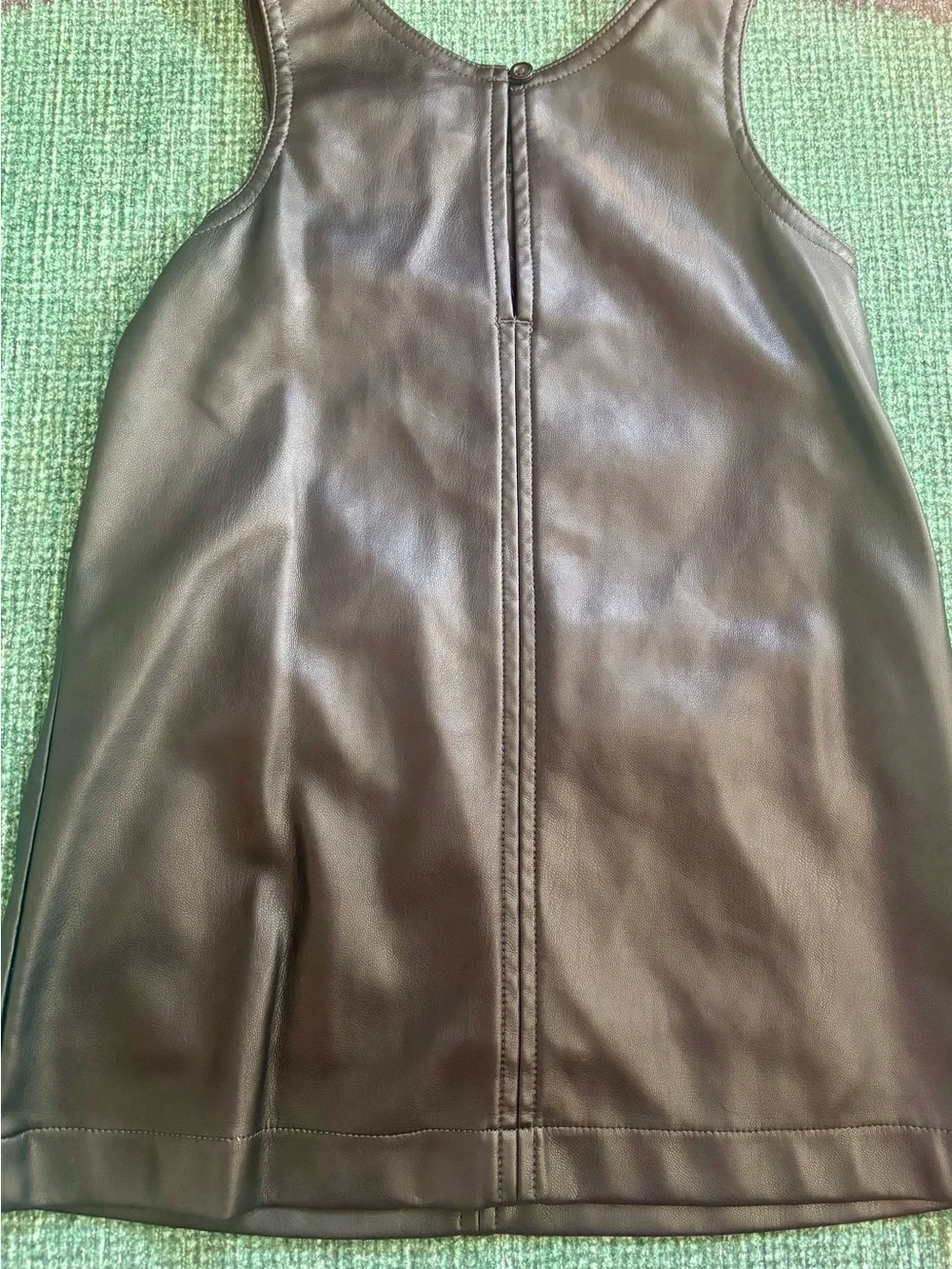 GAP Black Faux Leather Shift Dress for Girls